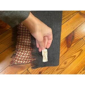 vintage wool/ silk reversible scarf